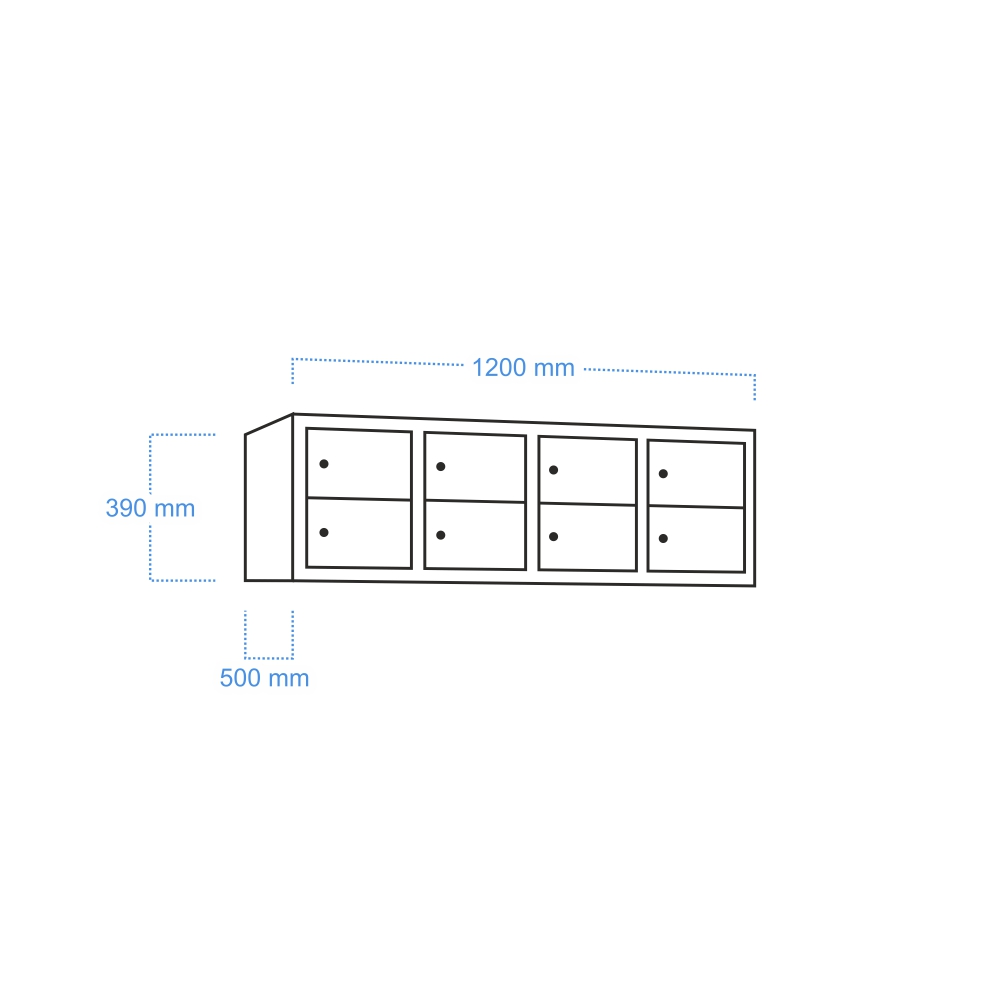 Garderobe locker, GARDR PLUS 4/8 AC