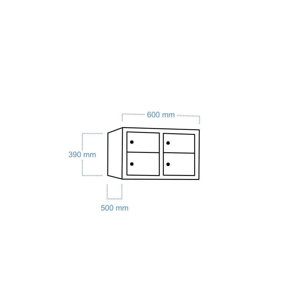 Garderobe locker, GARDR PLUS 2/4 AC
