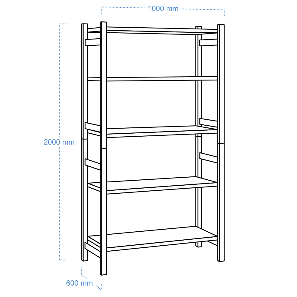 RACK 2000/600 DEEP |metaloBox