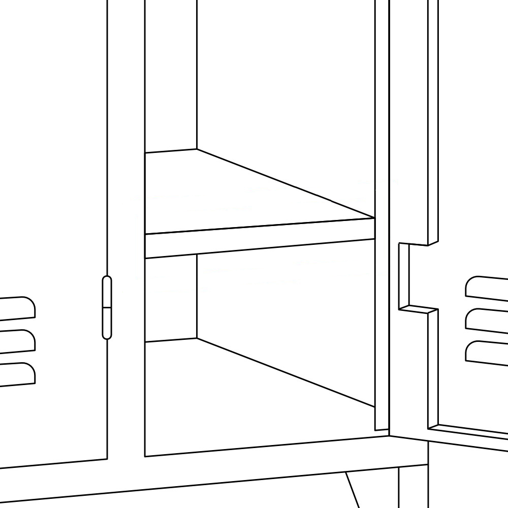 Extra shelf set, SHELF KIT / PR SLIM